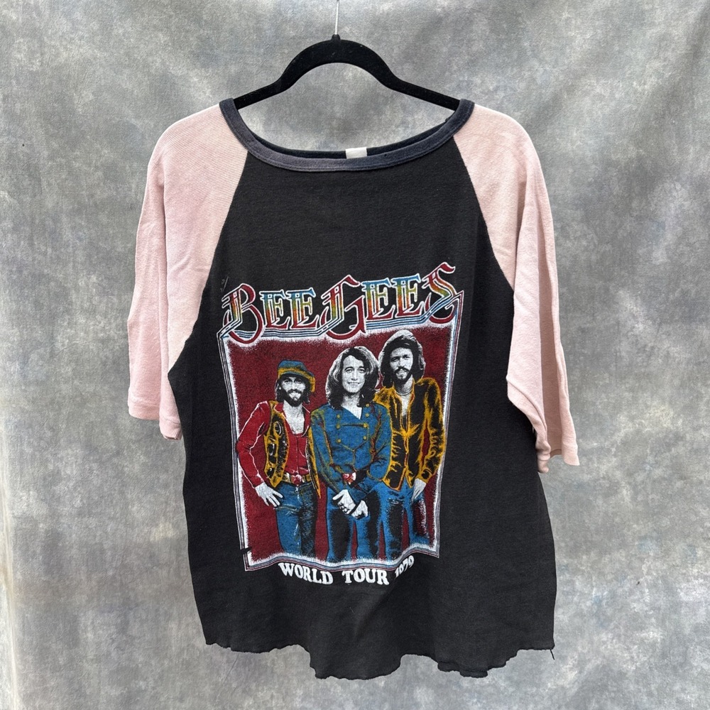 Vintage 1979 The Bee Gees North American Tour Authentic Black XL